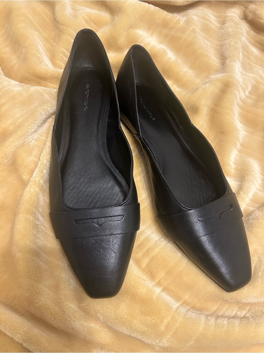 Nordstrom Black Pointed-Toe Loafers
